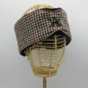 Tweed Headwarmer Cream-Chocolate Check