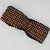 Tweed Headwarmer Camel Plum/Emerald check - Image 3