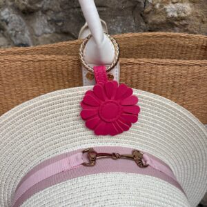 Flower Magnet Hat Clip - Pink