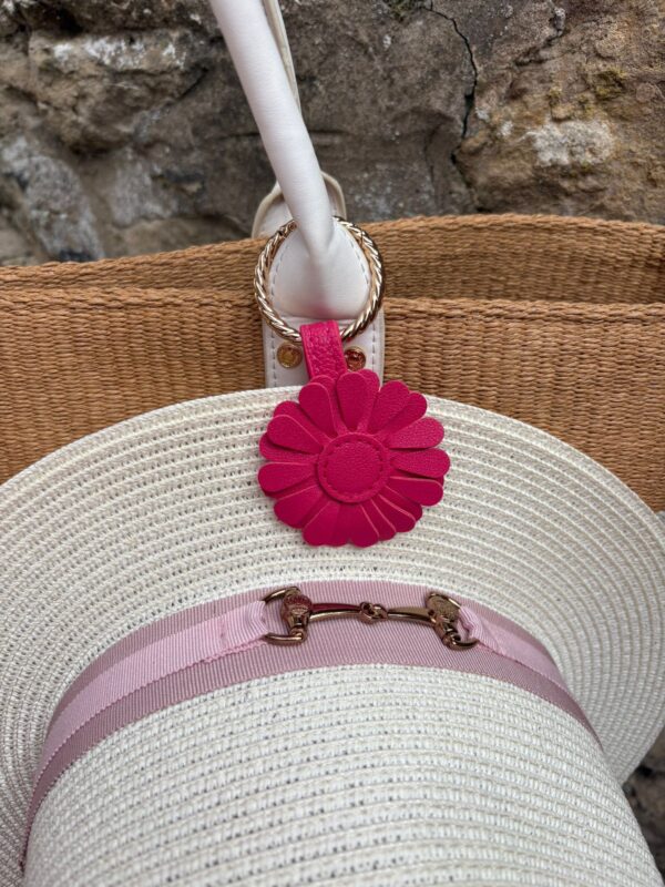Flower Magnet Hat Clip - Pink