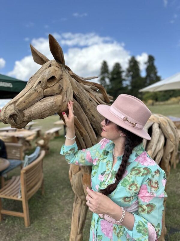 Amelia Classic Snaffle Fedora - Blush - Image 4